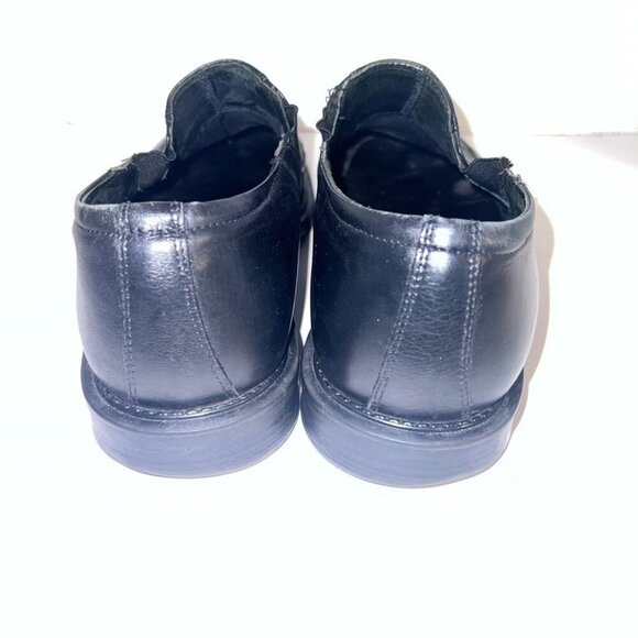 ALfani Mens Black Leather Slip-On Dress Shoes Size 10.5 - Picture 3 of 4